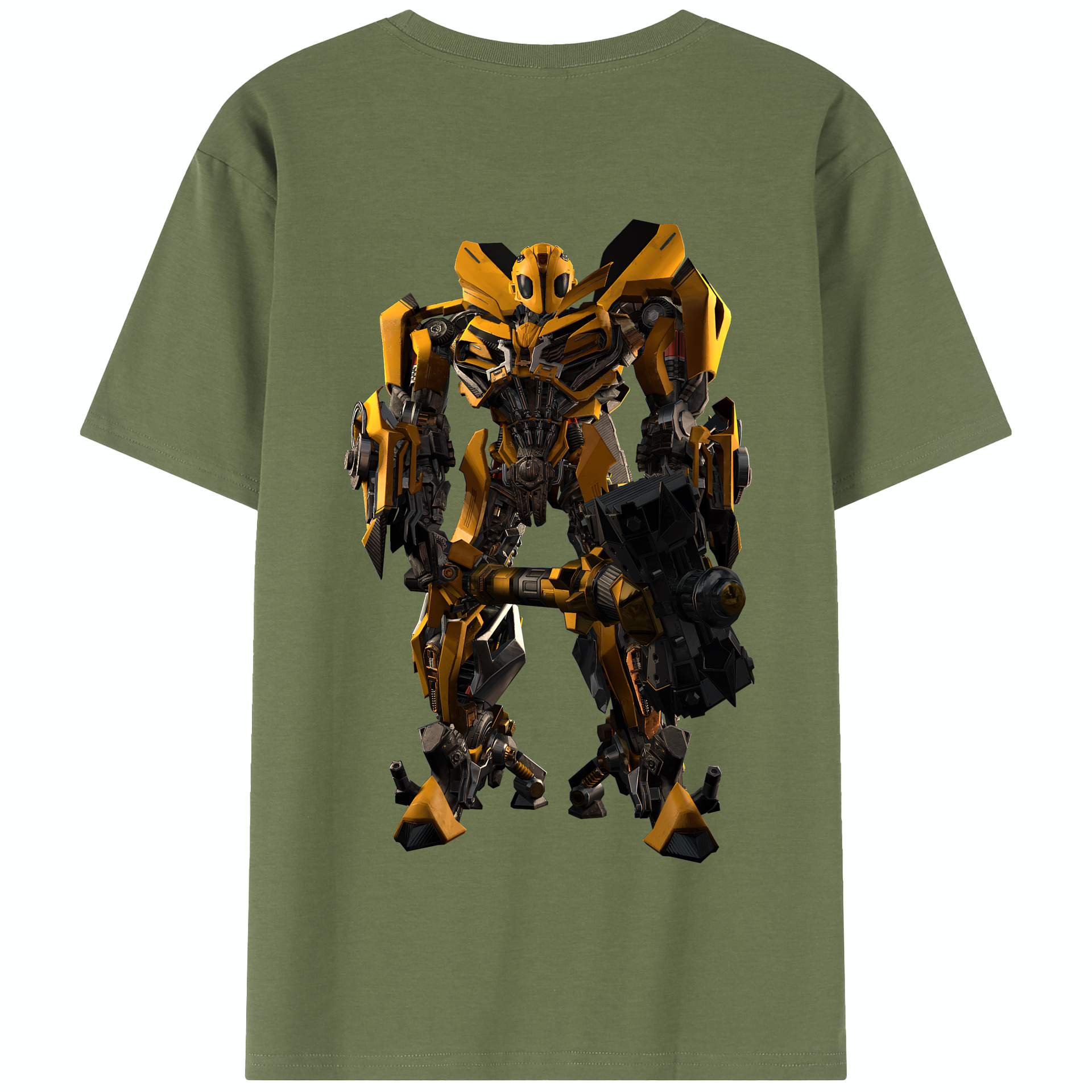 （画像用） Transformers トランスフォーマー 綿100％半袖Tシャツ（背面プリント）